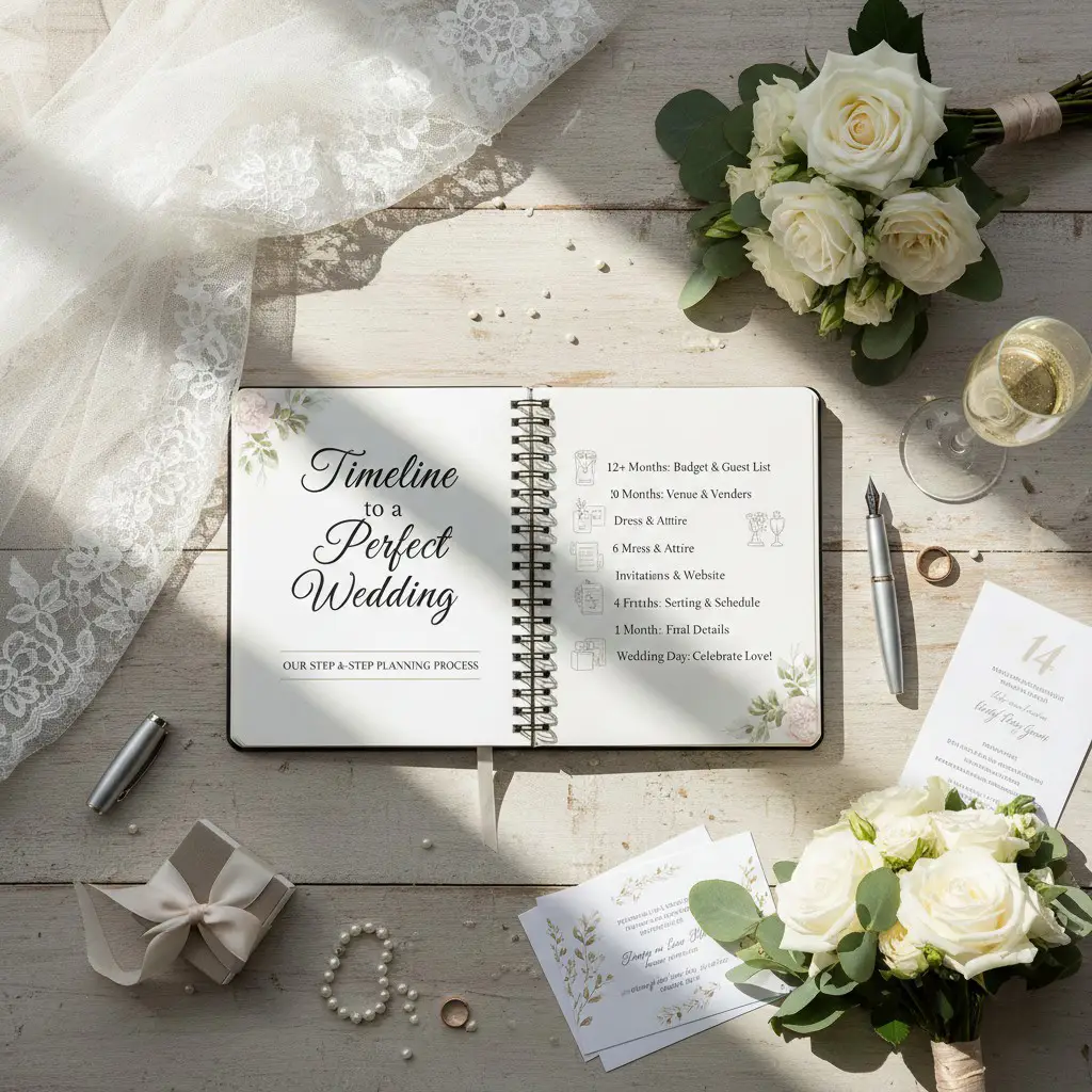 Wedding Couple Celebrating a Beautifully Planned Ceremony With Elegant Décor